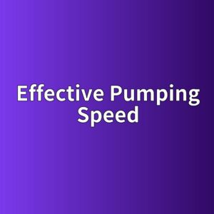 Effective Pumping Speed 계산 방법 7 effective pumping speed 1789365189