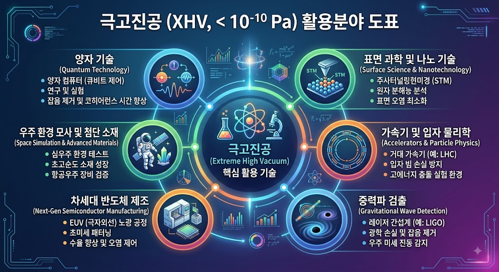 극고진공(UHV) 기술의 활용 분야와 산업별 적용 원리 1 이미지 260818 18극고진공활용분야