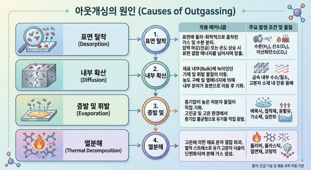 Outgassing의 원인과 진공도 저하 해결 방법 1 이미지 260818 34아웃개싱
