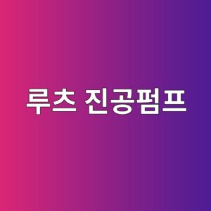 루츠 진공펌프의 작동 원리와 펌핑 성능 2 eba3a8ecb8a0 eca784eab3b5ed8e8ced9484 1789368130