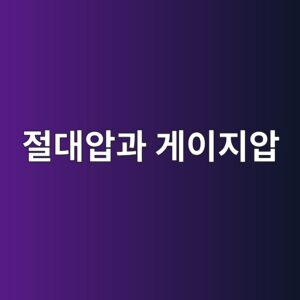 절대압과 게이지압의 차이 및 산업 현장 적용 방법 6 eca088eb8c80ec9595eab3bc eab28cec9db4eca780ec9595 1790986921